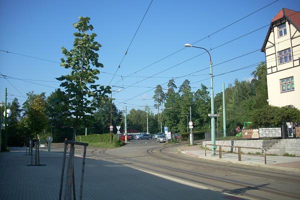 Lidov sady - tramvajov otoka