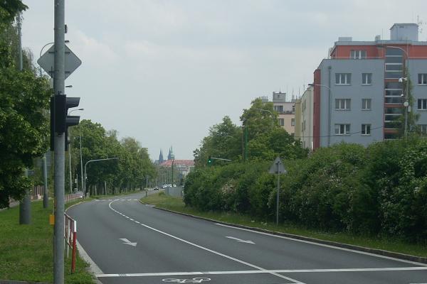 Hrad�any - pohled z B�evnova