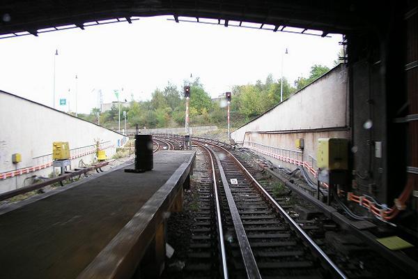 koleje ze stanice do depa