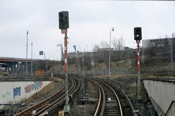 koleje ze stanice do depa