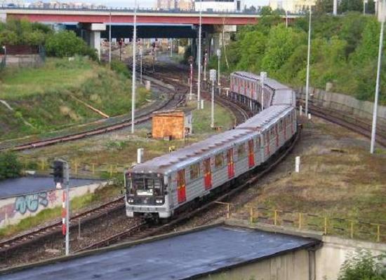 koleje ze stanice do depa